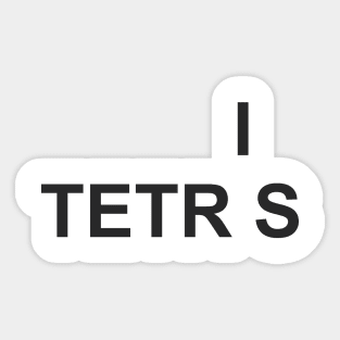 tetris game t shirt Sticker